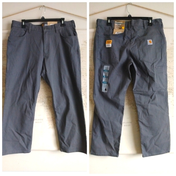 SOLD *NEW* Carhartt Rugged Flex® Relaxed Fit Canvas 5-Pocket Work Pants-35"x28" - Picture 3 of 5